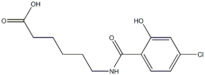 6-[(4-chloro-2-hydroxybenzoyl)amino]hexanoic acid