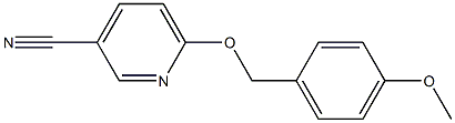 6-[(4-methoxyphenyl)methoxy]pyridine-3-carbonitrile Structure