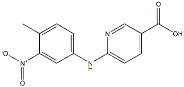 6-[(4-methyl-3-nitrophenyl)amino]pyridine-3-carboxylic acid 结构式