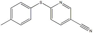 6-[(4-methylphenyl)sulfanyl]pyridine-3-carbonitrile Structure