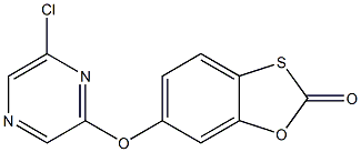 6-[(6-chloropyrazin-2-yl)oxy]-2H-1,3-benzoxathiol-2-one Structure