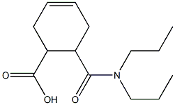 6-[(dipropylamino)carbonyl]cyclohex-3-ene-1-carboxylic acid,,结构式