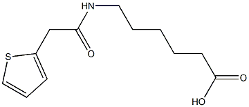 6-[(thien-2-ylacetyl)amino]hexanoic acid 化学構造式