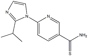 6-[2-(propan-2-yl)-1H-imidazol-1-yl]pyridine-3-carbothioamide Structure