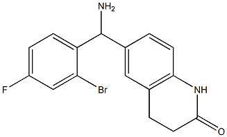 6-[amino(2-bromo-4-fluorophenyl)methyl]-1,2,3,4-tetrahydroquinolin-2-one