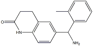 6-[amino(2-methylphenyl)methyl]-1,2,3,4-tetrahydroquinolin-2-one Structure