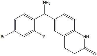 6-[amino(4-bromo-2-fluorophenyl)methyl]-1,2,3,4-tetrahydroquinolin-2-one 结构式