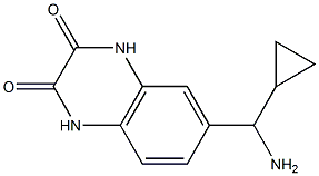 6-[amino(cyclopropyl)methyl]-1,2,3,4-tetrahydroquinoxaline-2,3-dione Structure