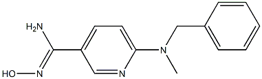 6-[benzyl(methyl)amino]-N'-hydroxypyridine-3-carboximidamide 结构式