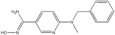 6-[benzyl(methyl)amino]-N'-hydroxypyridine-3-carboximidamide,,结构式