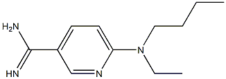 6-[butyl(ethyl)amino]pyridine-3-carboximidamide,,结构式