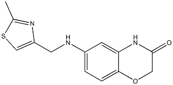 6-{[(2-methyl-1,3-thiazol-4-yl)methyl]amino}-3,4-dihydro-2H-1,4-benzoxazin-3-one