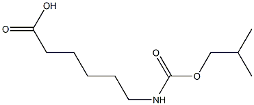 6-{[(2-methylpropoxy)carbonyl]amino}hexanoic acid 化学構造式