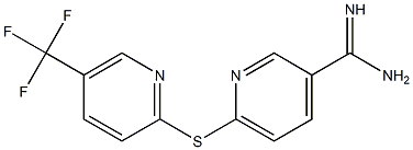 6-{[5-(trifluoromethyl)pyridin-2-yl]sulfanyl}pyridine-3-carboximidamide|