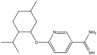 6-{[5-methyl-2-(propan-2-yl)cyclohexyl]oxy}pyridine-3-carboximidamide