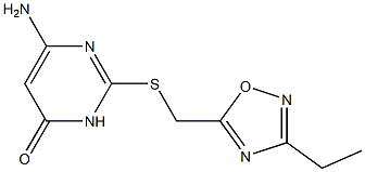 6-amino-2-{[(3-ethyl-1,2,4-oxadiazol-5-yl)methyl]sulfanyl}-3,4-dihydropyrimidin-4-one