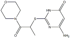 6-amino-2-{[1-(morpholin-4-yl)-1-oxopropan-2-yl]sulfanyl}-3,4-dihydropyrimidin-4-one