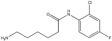 6-amino-N-(2-chloro-4-fluorophenyl)hexanamide Struktur