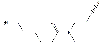 6-amino-N-(2-cyanoethyl)-N-methylhexanamide 结构式