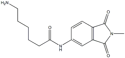 6-amino-N-(2-methyl-1,3-dioxo-2,3-dihydro-1H-isoindol-5-yl)hexanamide Struktur