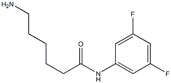 6-amino-N-(3,5-difluorophenyl)hexanamide 结构式