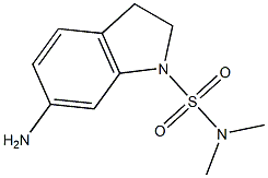6-amino-N,N-dimethyl-2,3-dihydro-1H-indole-1-sulfonamide 化学構造式
