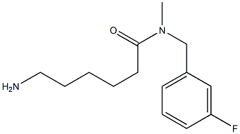 6-amino-N-[(3-fluorophenyl)methyl]-N-methylhexanamide Structure