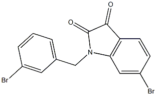 6-bromo-1-[(3-bromophenyl)methyl]-2,3-dihydro-1H-indole-2,3-dione|