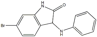 6-bromo-3-(phenylamino)-2,3-dihydro-1H-indol-2-one Struktur