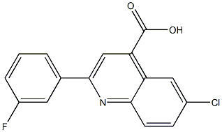 6-chloro-2-(3-fluorophenyl)quinoline-4-carboxylic acid