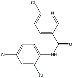 6-chloro-N-(2,4-dichlorophenyl)pyridine-3-carboxamide,,结构式
