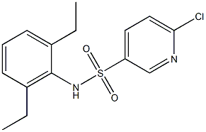  6-chloro-N-(2,6-diethylphenyl)pyridine-3-sulfonamide