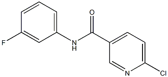 6-chloro-N-(3-fluorophenyl)pyridine-3-carboxamide Structure