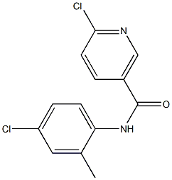 6-chloro-N-(4-chloro-2-methylphenyl)nicotinamide Structure