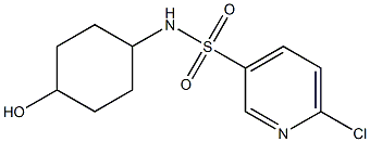  6-chloro-N-(4-hydroxycyclohexyl)pyridine-3-sulfonamide