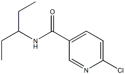 6-chloro-N-(pentan-3-yl)pyridine-3-carboxamide Structure