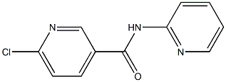 6-chloro-N-(pyridin-2-yl)pyridine-3-carboxamide,,结构式