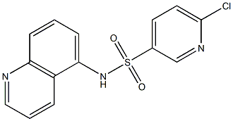 6-chloro-N-(quinolin-5-yl)pyridine-3-sulfonamide Structure