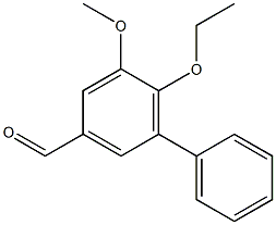 6-ethoxy-5-methoxy-1,1'-biphenyl-3-carbaldehyde 结构式