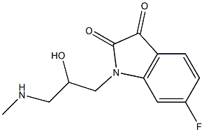 6-fluoro-1-[2-hydroxy-3-(methylamino)propyl]-2,3-dihydro-1H-indole-2,3-dione