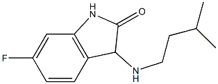 6-fluoro-3-[(3-methylbutyl)amino]-2,3-dihydro-1H-indol-2-one,,结构式