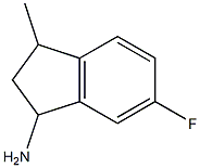 6-fluoro-3-methyl-2,3-dihydro-1H-inden-1-amine,,结构式