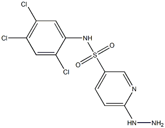 6-hydrazinyl-N-(2,4,5-trichlorophenyl)pyridine-3-sulfonamide