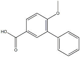 6-methoxy-1,1'-biphenyl-3-carboxylic acid Struktur