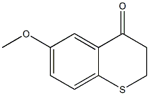 6-methoxy-3,4-dihydro-2H-1-benzothiopyran-4-one 结构式