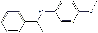 6-methoxy-N-(1-phenylpropyl)pyridin-3-amine Struktur