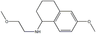 6-methoxy-N-(2-methoxyethyl)-1,2,3,4-tetrahydronaphthalen-1-amine,,结构式