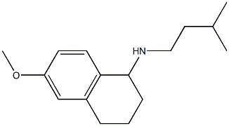 6-methoxy-N-(3-methylbutyl)-1,2,3,4-tetrahydronaphthalen-1-amine Structure