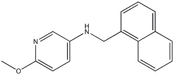 6-methoxy-N-(naphthalen-1-ylmethyl)pyridin-3-amine,,结构式