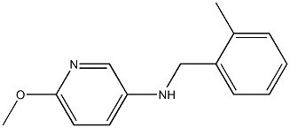 6-methoxy-N-[(2-methylphenyl)methyl]pyridin-3-amine Struktur